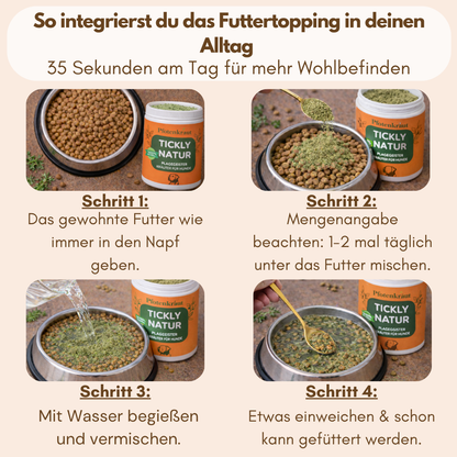 Kräuter Topping für Hunde anwendung