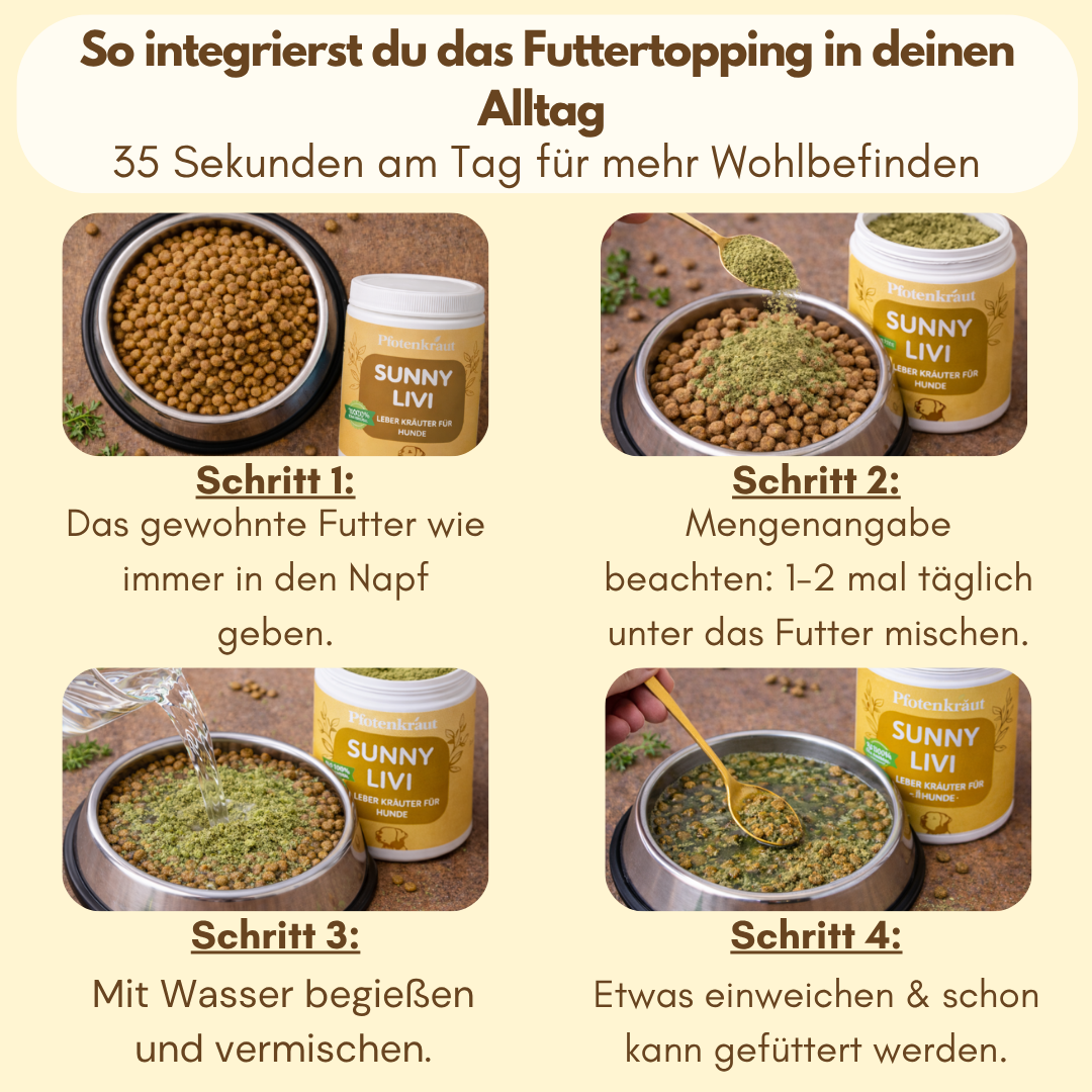 futtertopping hund leber