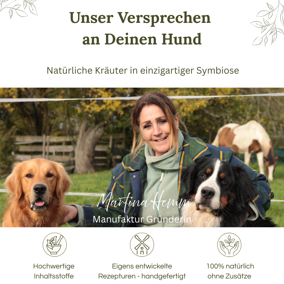 Tierheilpraktikerin mit Hunden Gründerin Pfotenkraut