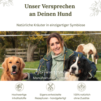 Tierheilpraktikerin mit Hunden Gründerin Pfotenkraut