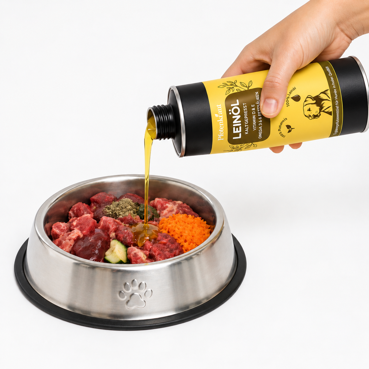 Leinöl zum bargen Pfotenkraut